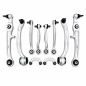 Preview: Querlenkersatz Vorderachse Audi A6 S6 RS6 C6 4F Strongflex PU-Buchsen 80 Shore Plug & Play