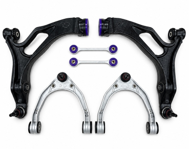 Querlenkersatz vorn Audi Q7 4L VW Touareg Porsche Cayenne mit Powerflex Pu Buchsen