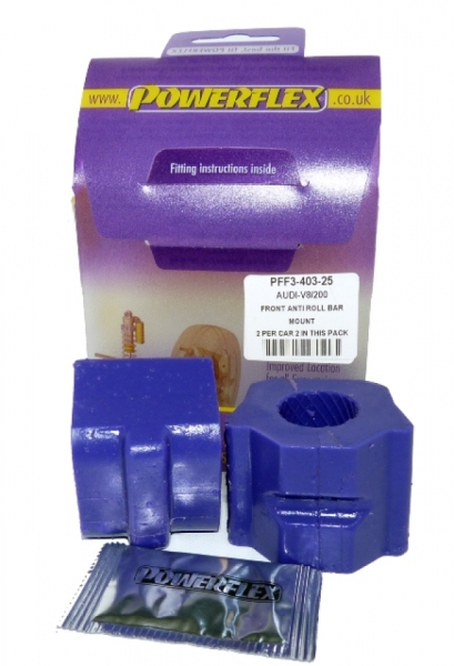 Powerflex Buchsen Stabi vorn 25mm Audi V8